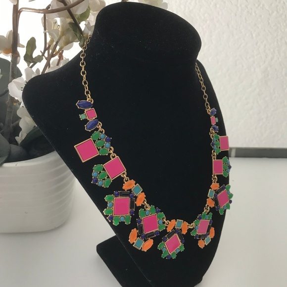 KATE SPADE MULTI-COLOR ENAMEL COLLAR NECKLACE - Picture 2 of 6